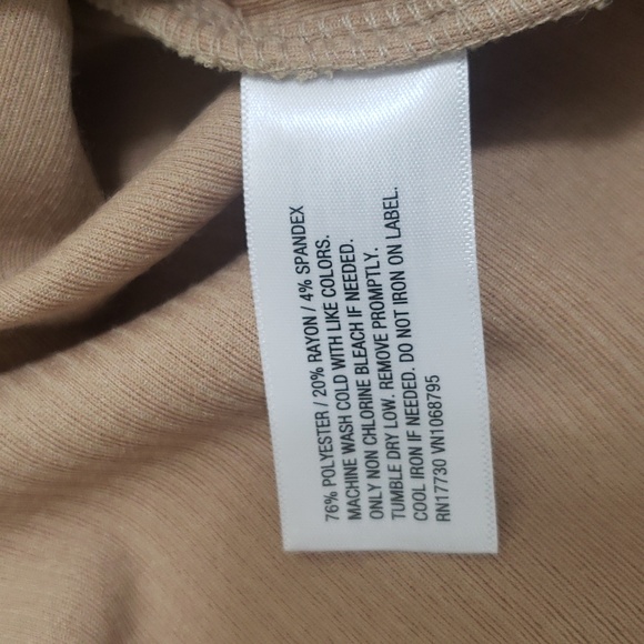 NWT A New Day Long Sleeve Square Neck Soft Ribbed Bodysuit - Picture 7 of 9